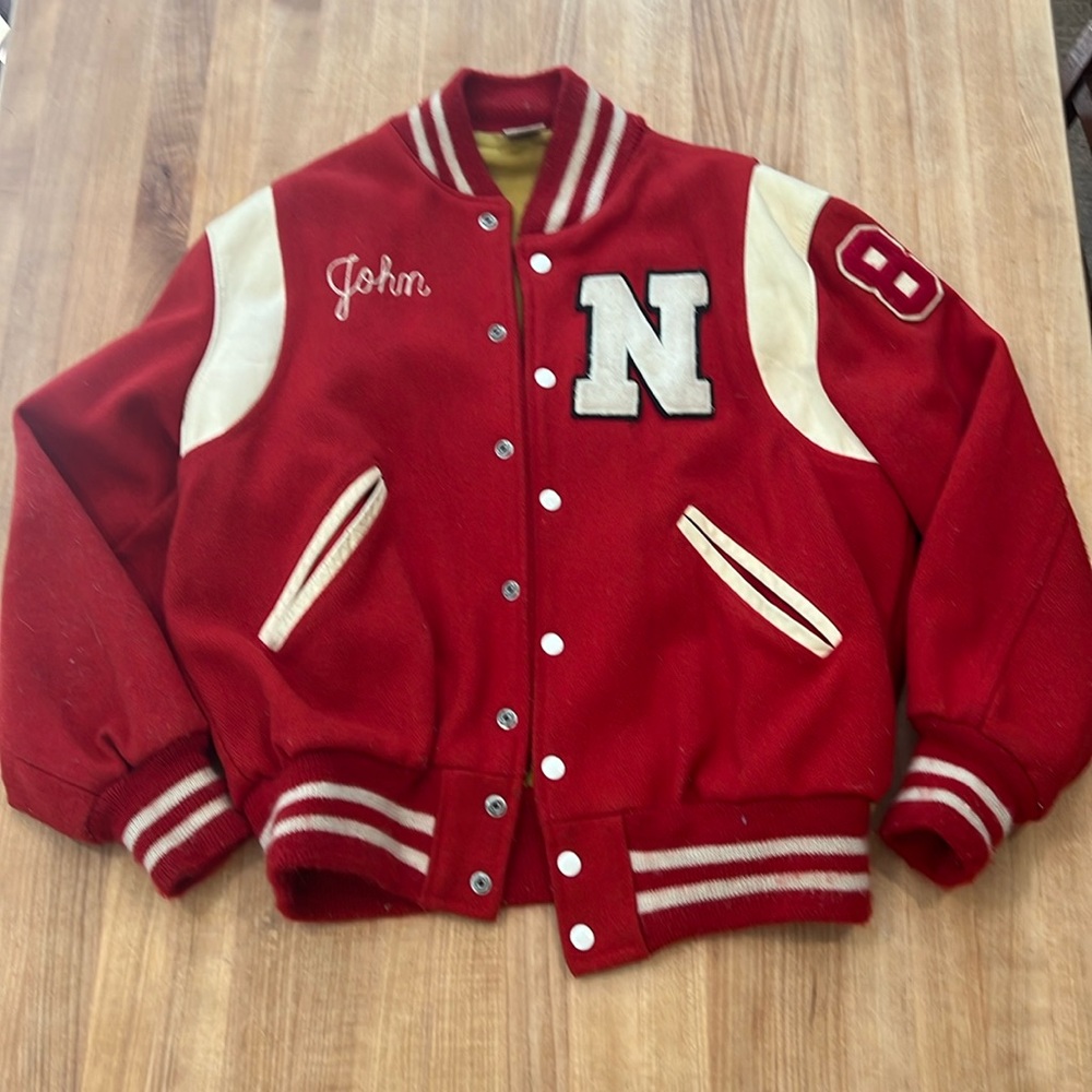 Vintage wool letterman’s jacket